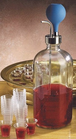 Communion Cup Filler-Bulb Style-Glass-32 Oz (Pack Of 6)