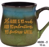 Mug-Reactive-He Alone Is My Rock (16 Oz)