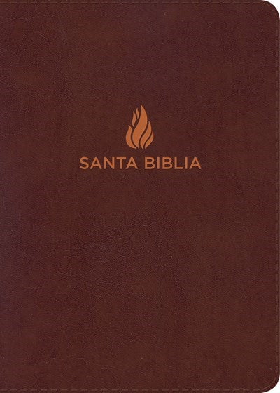 Span-NIV Large Print Compact Bible (Biblia Compacta Letra Grande)-Brown Bonded Leather Indexed