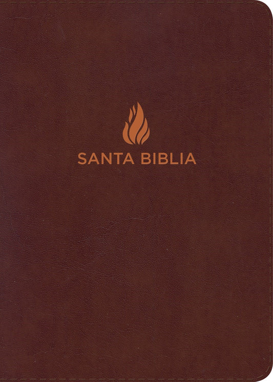 Span-NIV Super Giant Print Reference Bible (Biblia Letra Super Gigante)-Brown Bonded Leather
