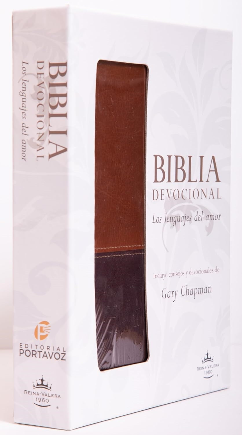 RVR 1960 Biblia Devocional los Lenguajes del Amor (The Love Languages Devotional Bible)-Brown Imitation