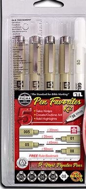 Pen-Pigma Micron Favorites Kit #5