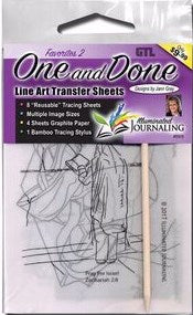 One And Done Line Art Transfer Sheets: Favorites 2