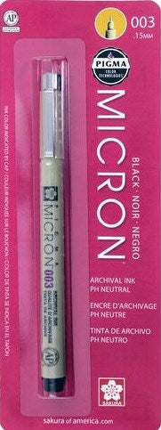 Pen-Pigma Micron (003) Ultra Extra Fine Point Bible Note Pen-Black