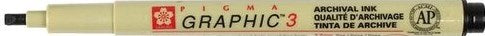 Pen-Pigma Graphic 3 Mm Chisel Tip-Black