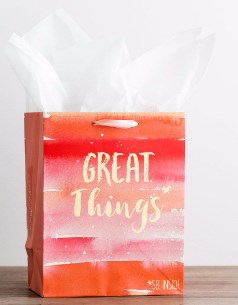 Gift Bag-Specialty-Great Things (Psalm 126:3)-Medium (#10457)