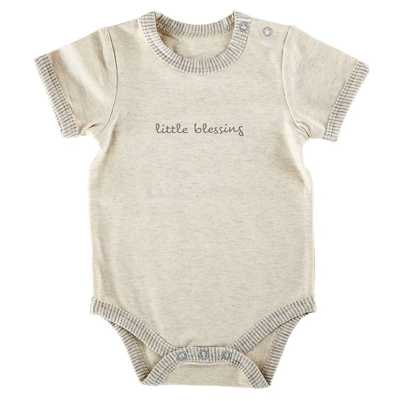 Snapshirt-Cream/Grey-Little Blessing (0-3 Months)