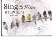 Magnet-Sing To Him A New Song/Psalm 33:3 (3.5" x 2.5")