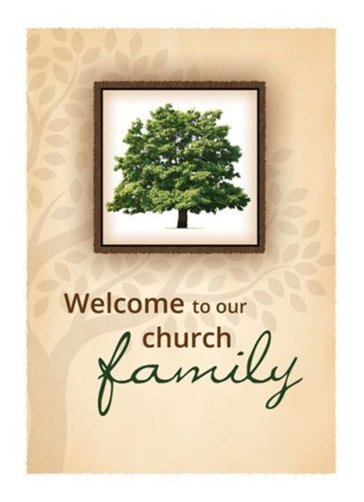 Certificate-Membership/Welcome To Our Church Family (Green Foil Embossed Premium Stock) (Pack of 6)