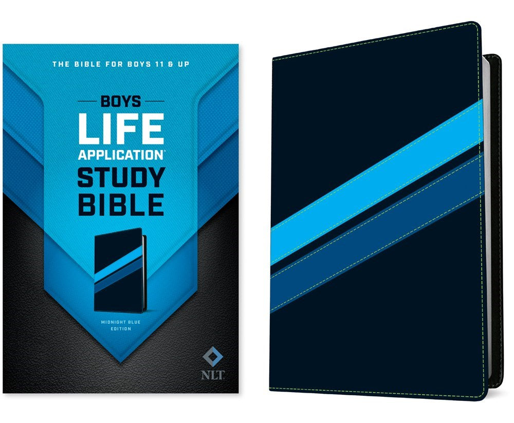 NLT Boys Life Application Study Bible-Midnight Blue TuTone