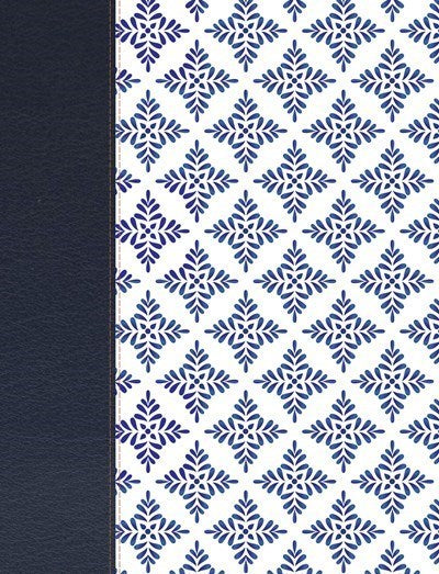 NVI Notetaking Bible (Biblia De Apuntes)-White/Blue LeatherTouch