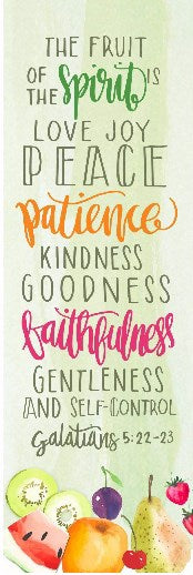 Bookmark-Fruit Of The Spirit (Adult) (Galatians 5:22-23 Csb) (Pack Of 25)