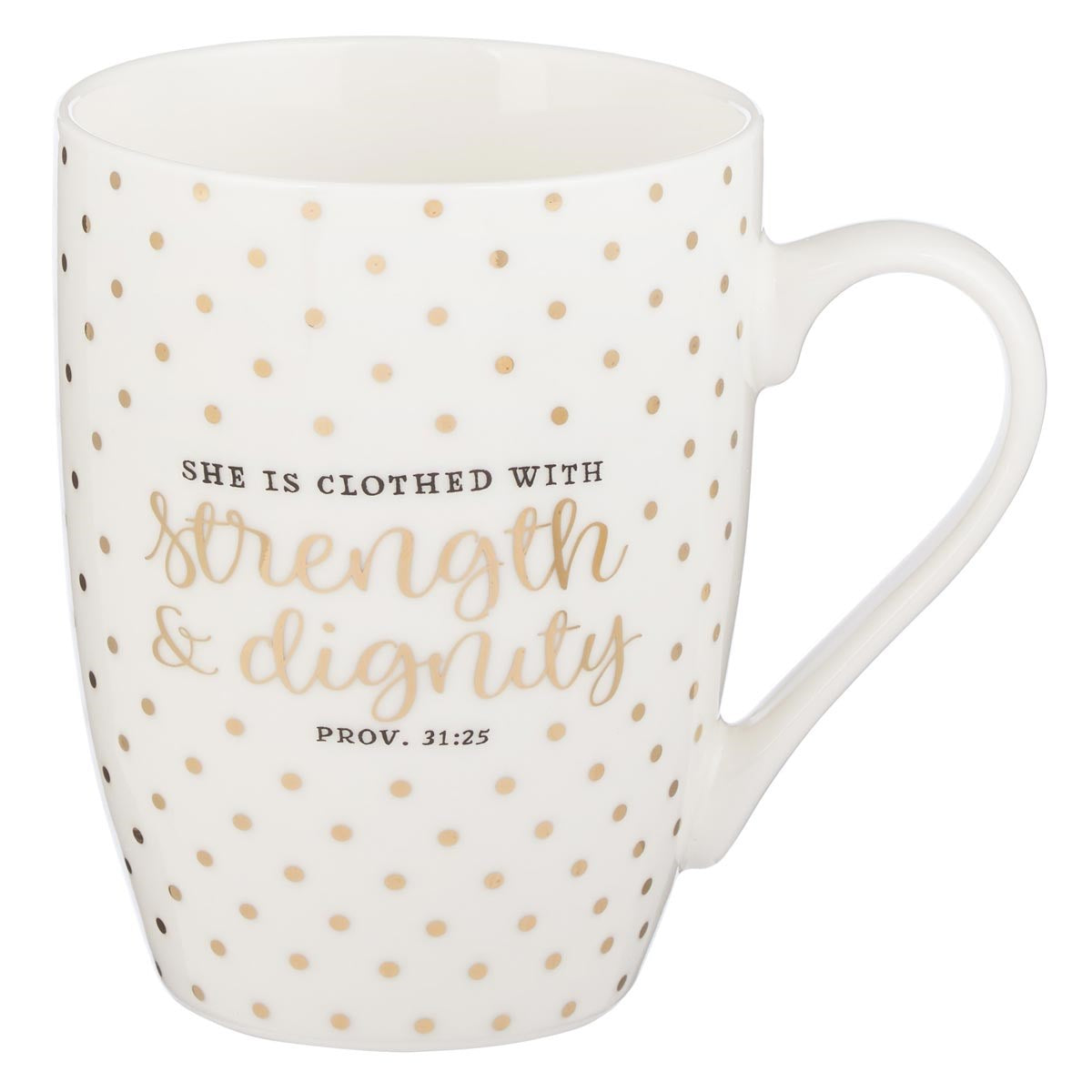 Mug-She Is Clothed With Strength & Dignity w/Gift Box (Proverbs 31:25) (MUG544)