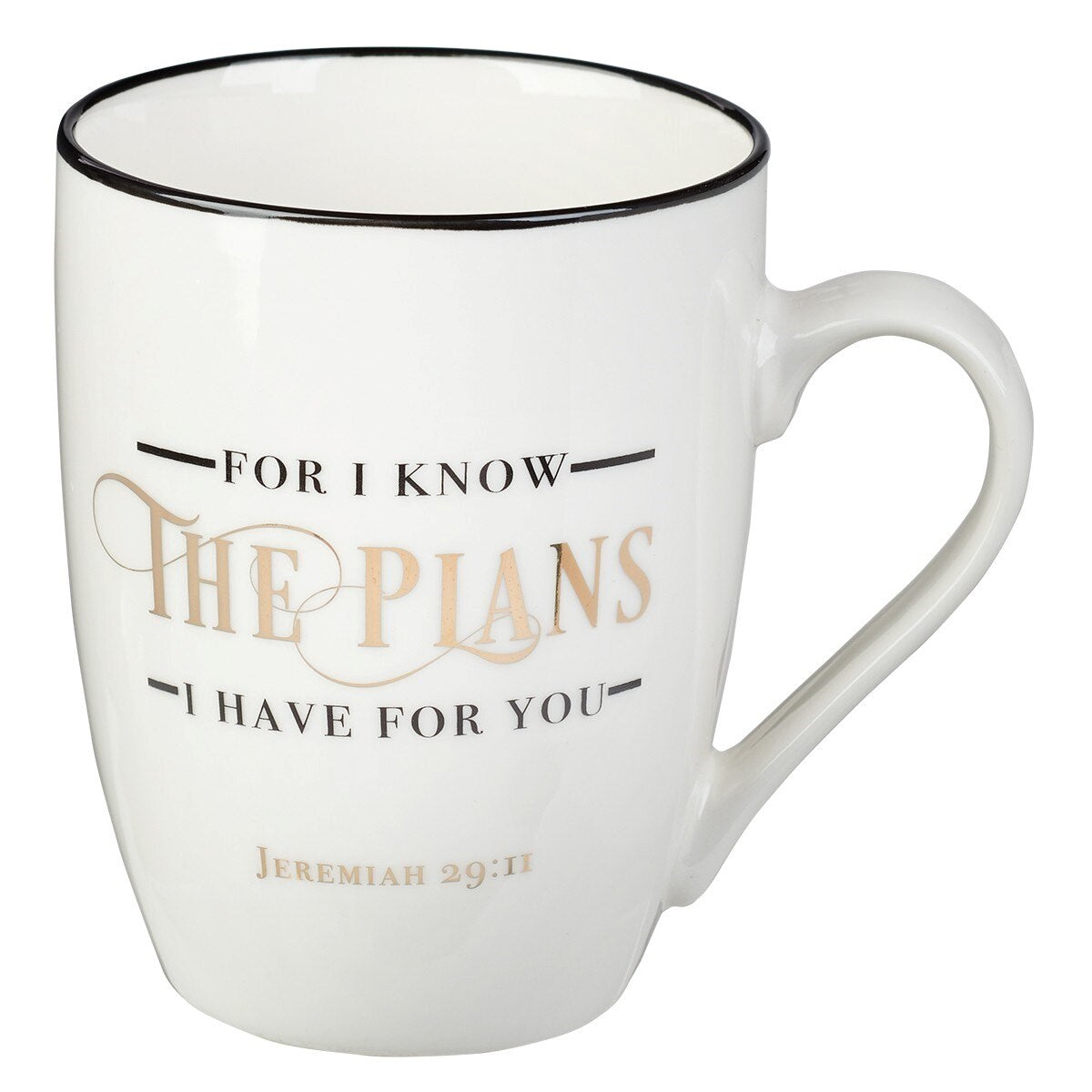 Mug-For I Know The Plans w/Gift Box (Jeremiah 29:11) (MUG562)