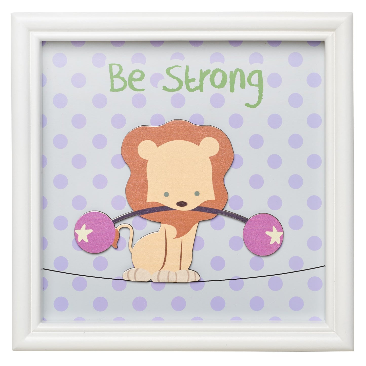 Wall Plaque-Be Strong (9.5 x 9.5)
