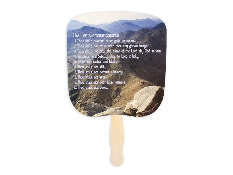 Hand Fan-Ten Commandments (Pack of 50)