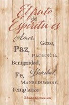 Spanish Plaque-New Horizons-The Fruit Of The Spirit (El Fruto Del Espiritu) (6" x 9")