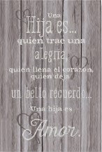 Spanish Plaque-New Horizons-A Daughter (Una Hija) (6" x 9")