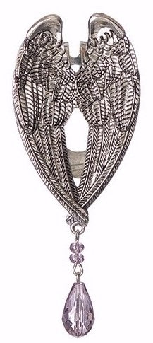 Visor Clip-Birthstone Angel-June (3.75")