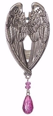 Visor Clip-Birthstone Angel-October (3.75")