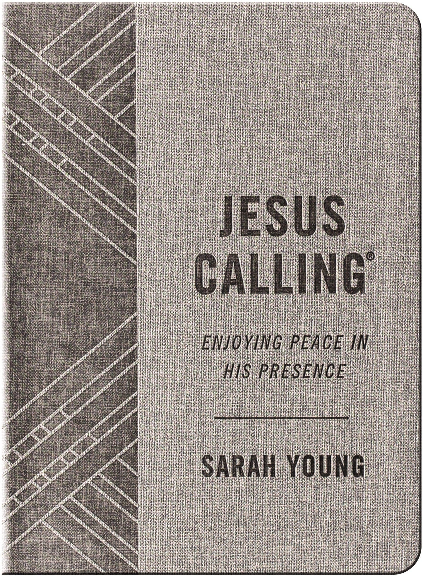 Jesus Calling-Textured Gray Leathersoft
