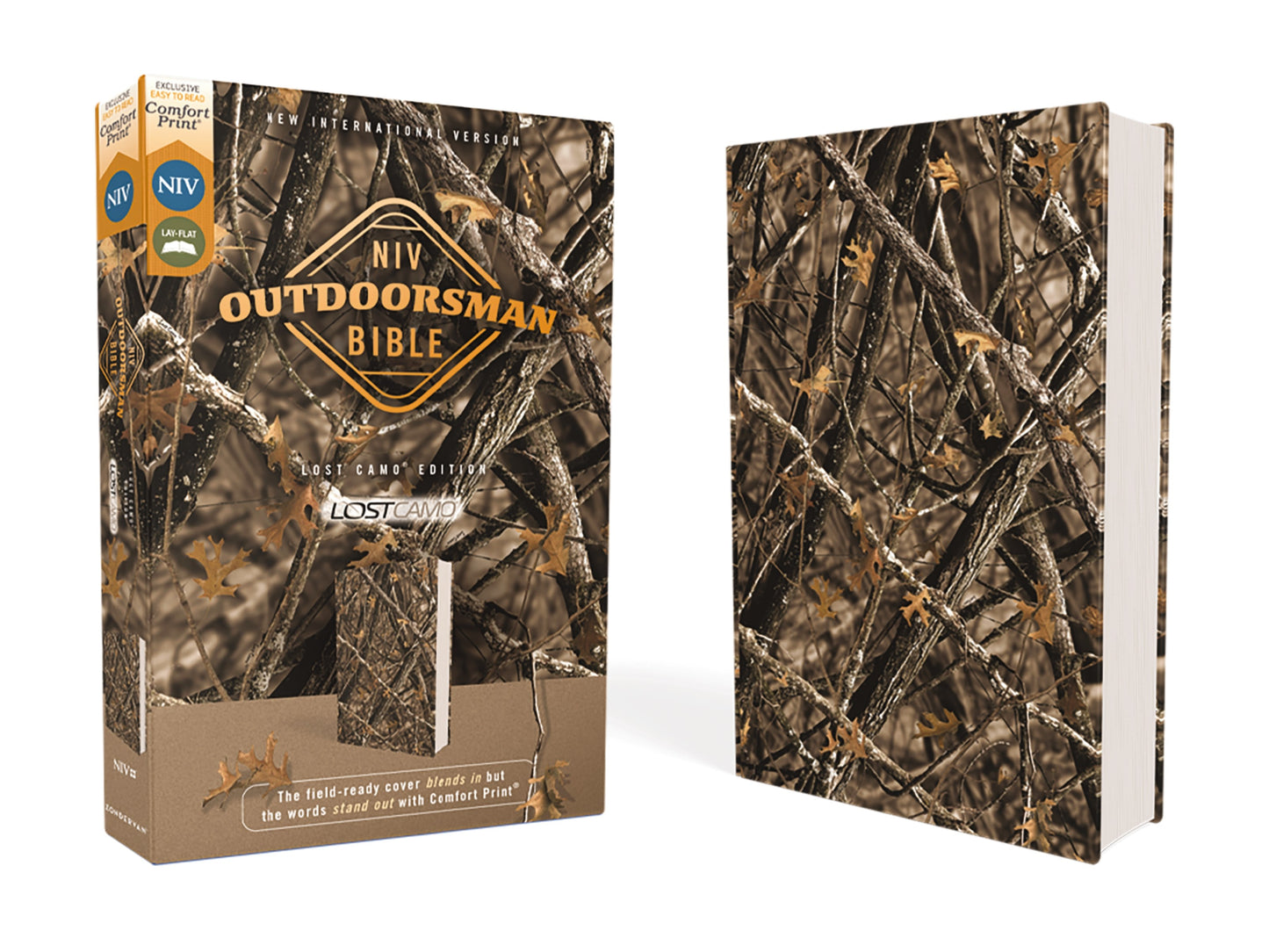 NIV Outdoorsman Bible-Lost Camo Edition (Comfort Print)-Woods Print Camo Leathersoft