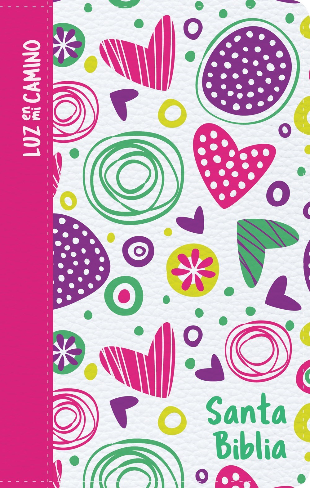 NVI Light My Way Bible-Hearts (Biblia Luz En Mi Camino Corazones)-Hardcover