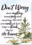 Magnet-Woodland Grace-Don't Worry About Anything (3" x 4")