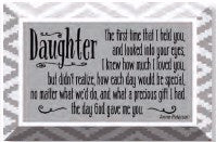 Plaque-Artisan Glass-Daughter (Easel Backed) (6 x 4)