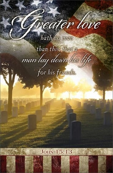 Bulletin-Greater Love (John 15:13 KJV) (Pack Of 100)