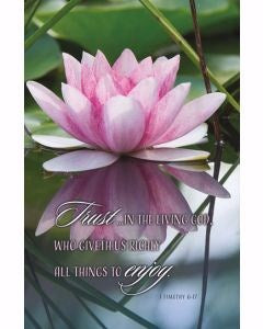 Bulletin-Trust In The Living God (1 Timothy 6:17 KJV) (Pack Of 100)