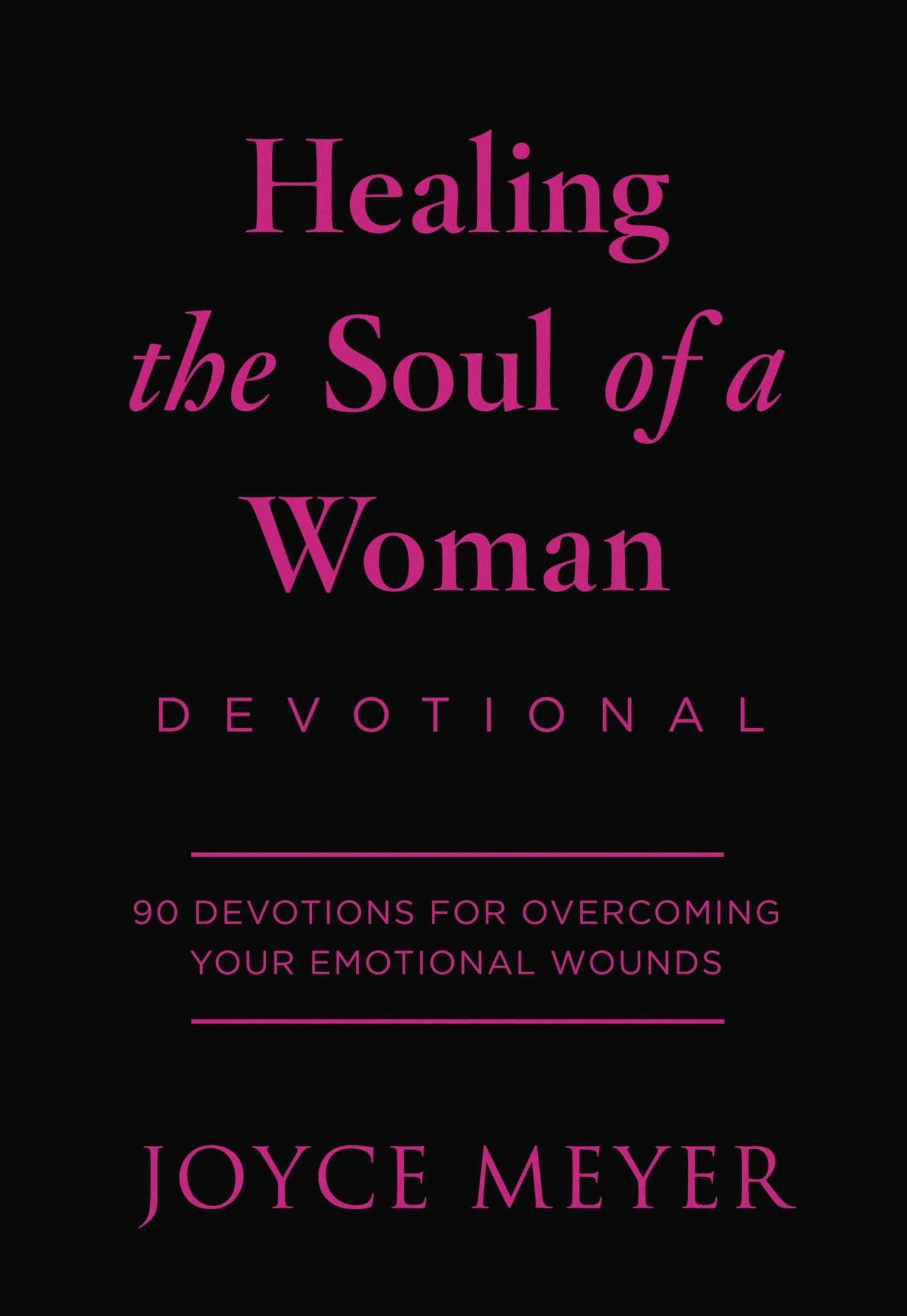 Healing The Soul Of A Woman Devotional-Black Imitation Leather