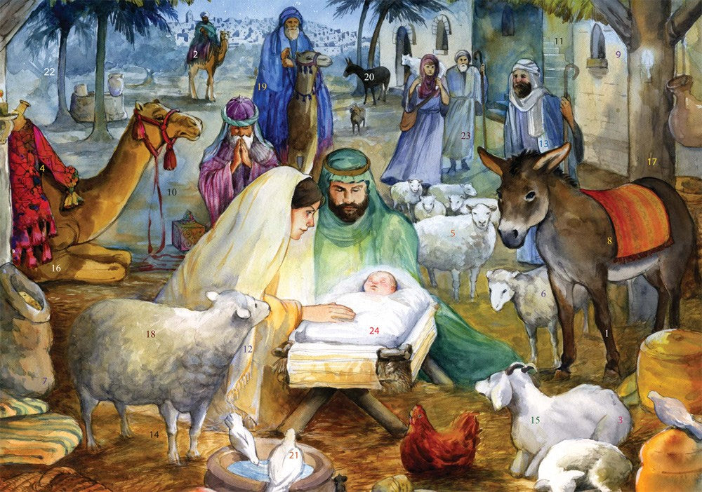 Medium Advent Calendar-Newborn Child (8.25 x 11.75)