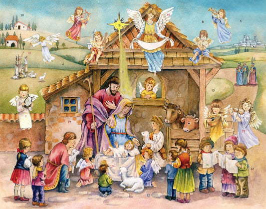 Large Advent Calendar-Joy To The World (11 x 14)