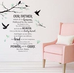Wall Art Decal-Lord's Prayer (23.5" x 35.5")