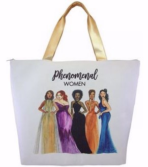 Canvas Handbag-Phenomenal Women-Maya Angelou