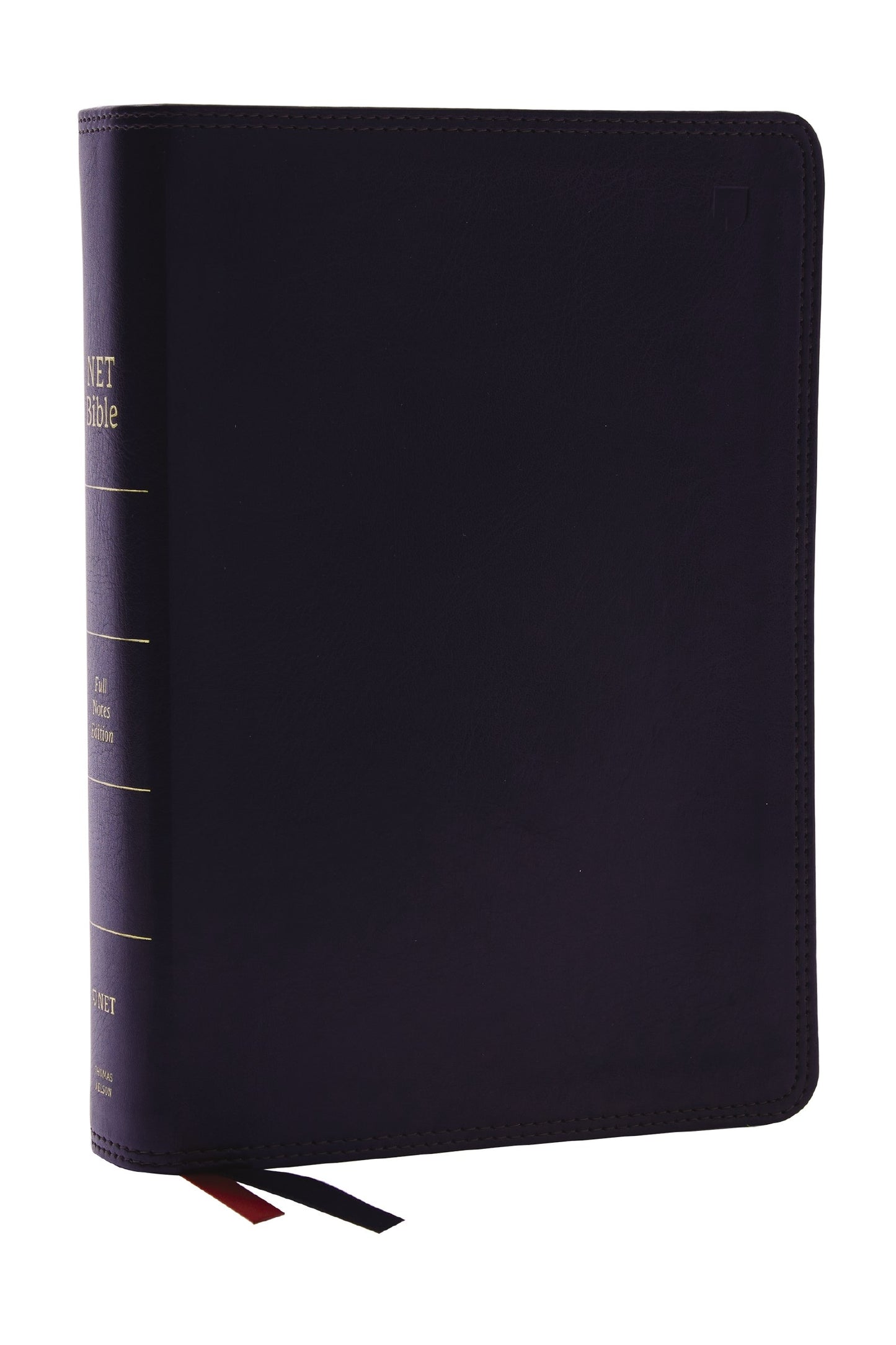 NET Bible (Full-Notes Edition) (Comfort Print)-Black Leathersoft Indexed