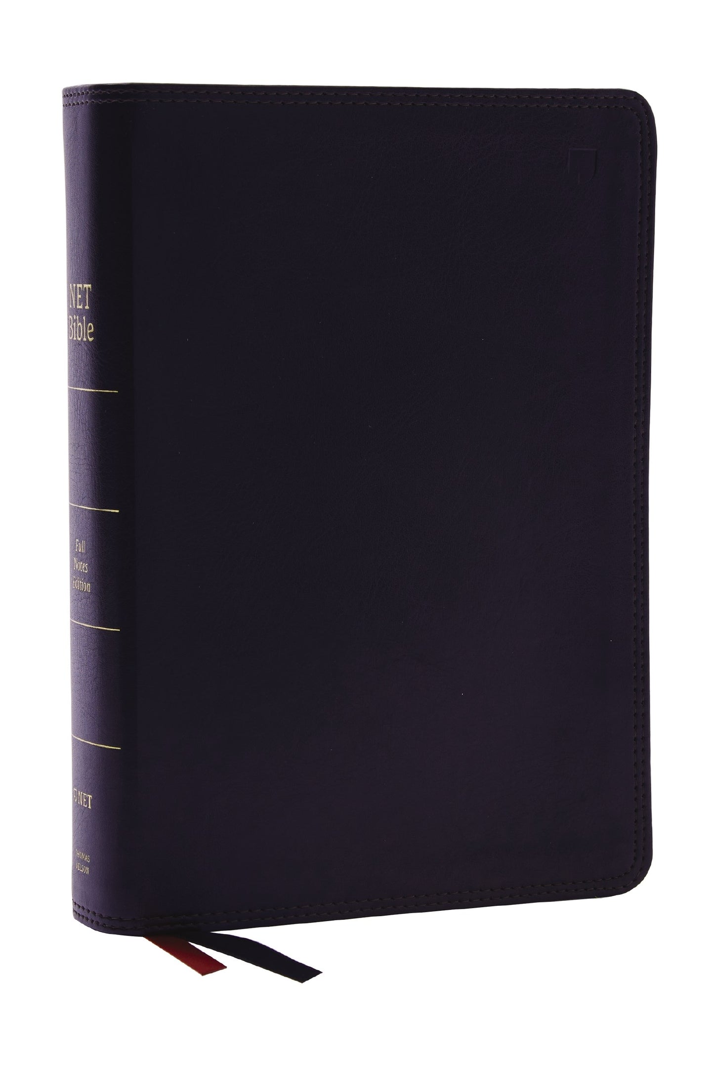 NET Bible (Full-Notes Edition) (Comfort Print)-Black Leathersoft