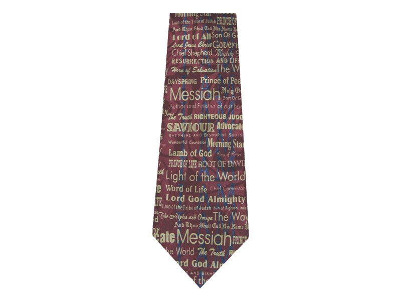 Tie-I Am-Polyester-Burgundy