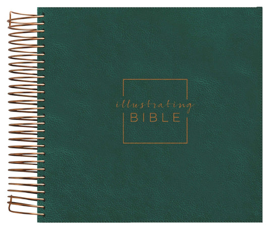 CSB Illustrating Bible-Green Faux Leather