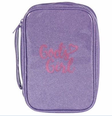 Bible Cover-God's Girl-Purple/Pink-LRG