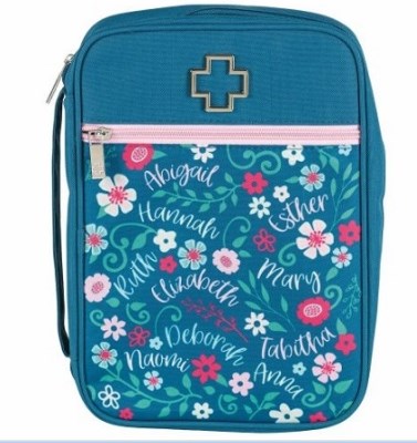 Bible Cover-Women Of The Bible-Teal-XLG