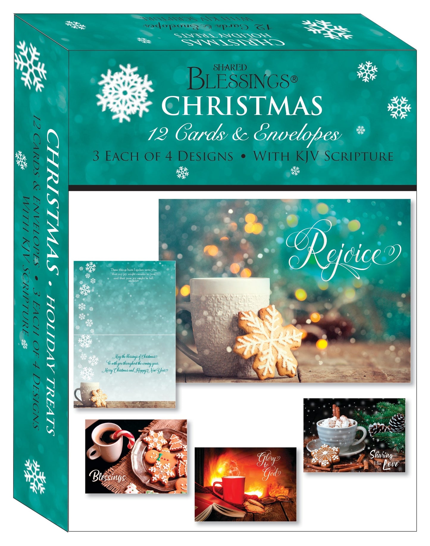 Card-Boxed-Shared Blessings-Christmas-Assorted/Holiday Treats (Box Of 12)