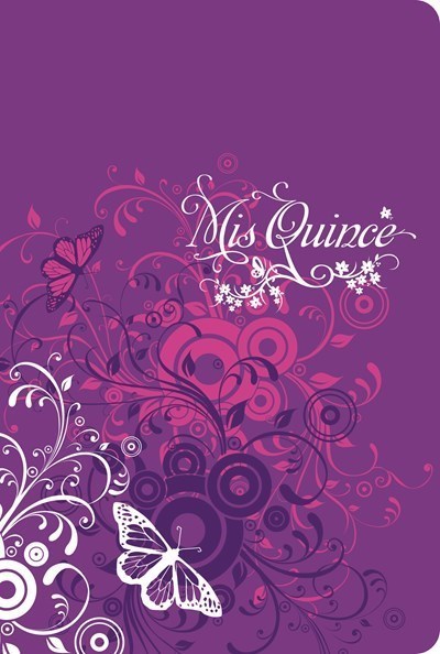 RVR 1960 Biblia Mis Quince (Sweet 15 Edition)-Amethyst/Butterfly LeatherTouch