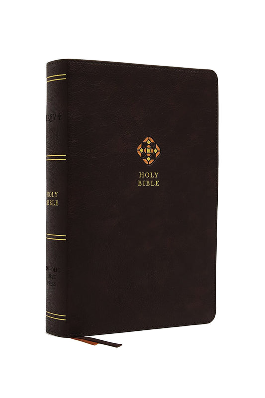 NRSV Catholic Journal Bible (Comfort Print)-Brown Leathersoft