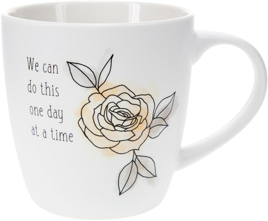 Cup w/Coaster Lid-One Day At A Time (17 Oz)