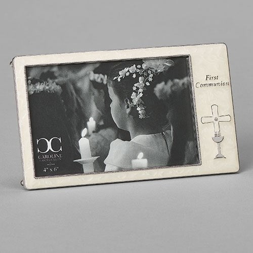 Frame-First Communion-Cross & Chalice (4.5")