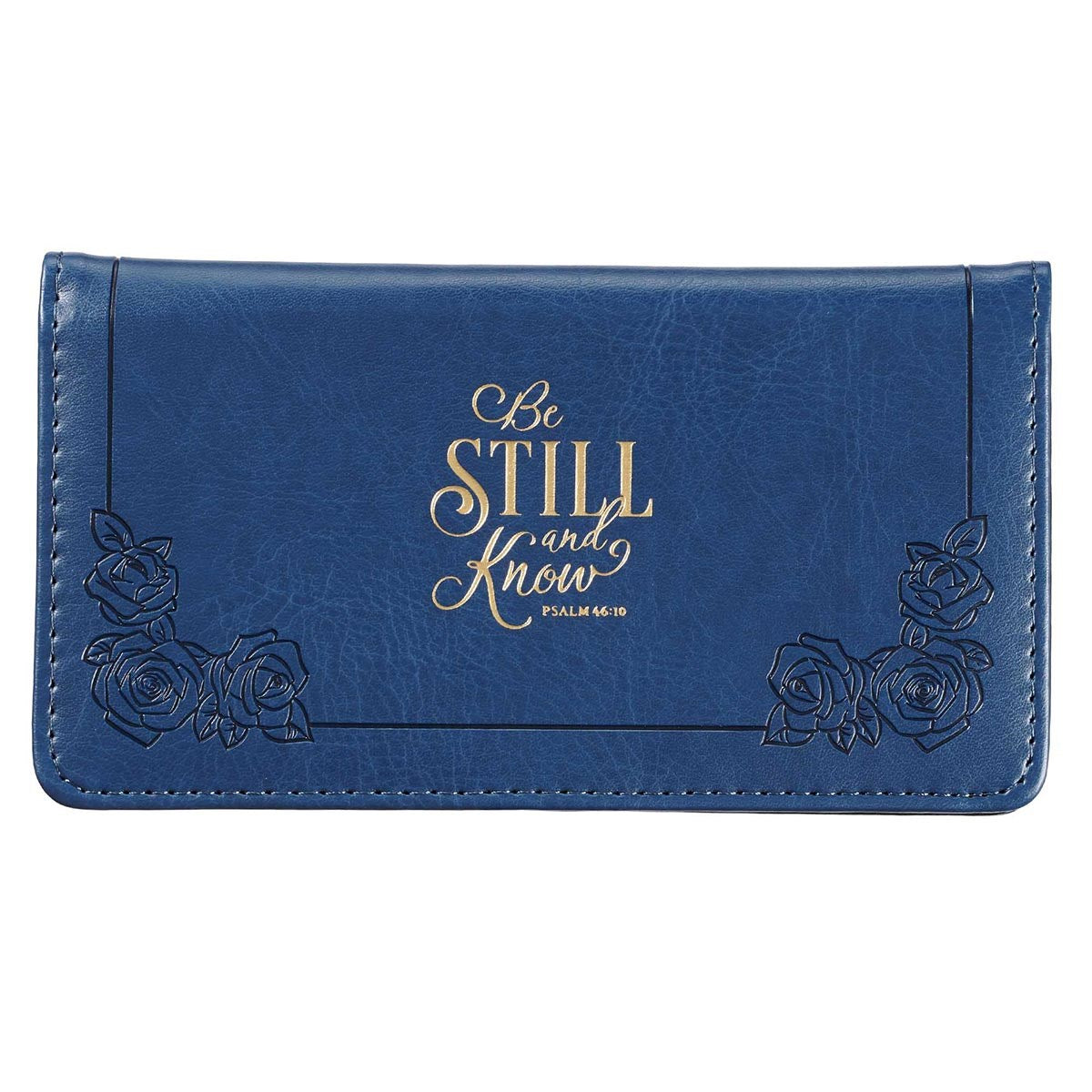 Checkbook/Wallet-Be Still-Blue