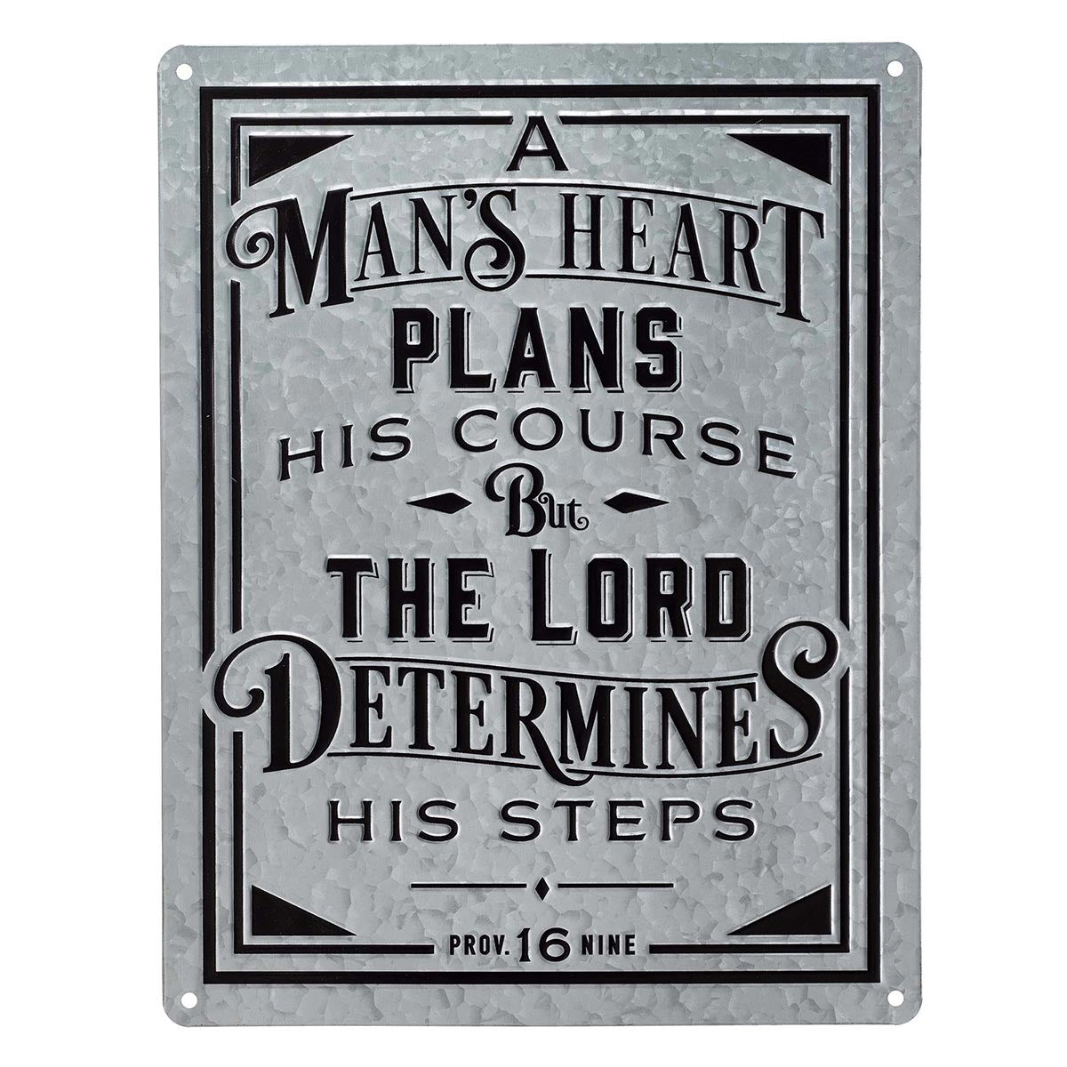 Wall Plaque-A Man's Heart (18 x 14)