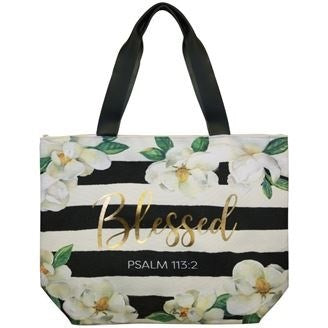 Canvas Handbag-Blessed/Magnolia